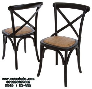Kursi Silang Cafe Bistro Cross Back Chairs