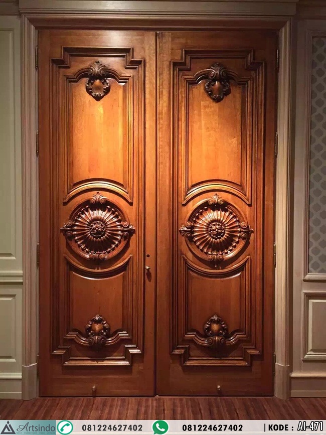 Pintu Double Ukiran Klasik