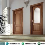 Pintu Kamar Kayu Jati Model Simpel 2 Panil Besar