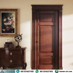 Pintu Kamar Klasik Kayu Jati Architrave