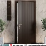 Pintu Kamar Minimalis Jepara Model Salur Garis Elegan