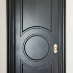 Pintu Kamar Minimalis Panil Bundar Kayu Jati