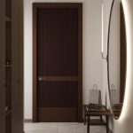 Pintu Minimalis Garis Salur Mewah