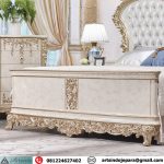 Detail Ukiran Ranjang Set Tempat Tidur Mewah Victorian Klasik Style Gold Champagne