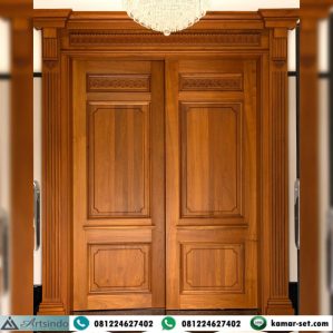 Jual Pintu Rumah Mewah Minimalis Klasik Modern Kayu Jati