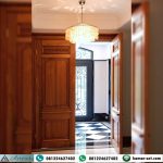 Pintu Jati Double Architrave Depan Belakang