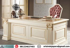 Meja Kantor Executive Mewah Model Klasik