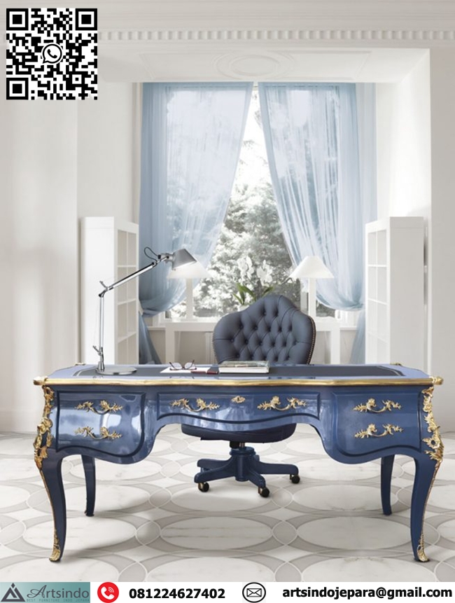 Meja Kerja Lawyer Model Klasik Royal Luxury